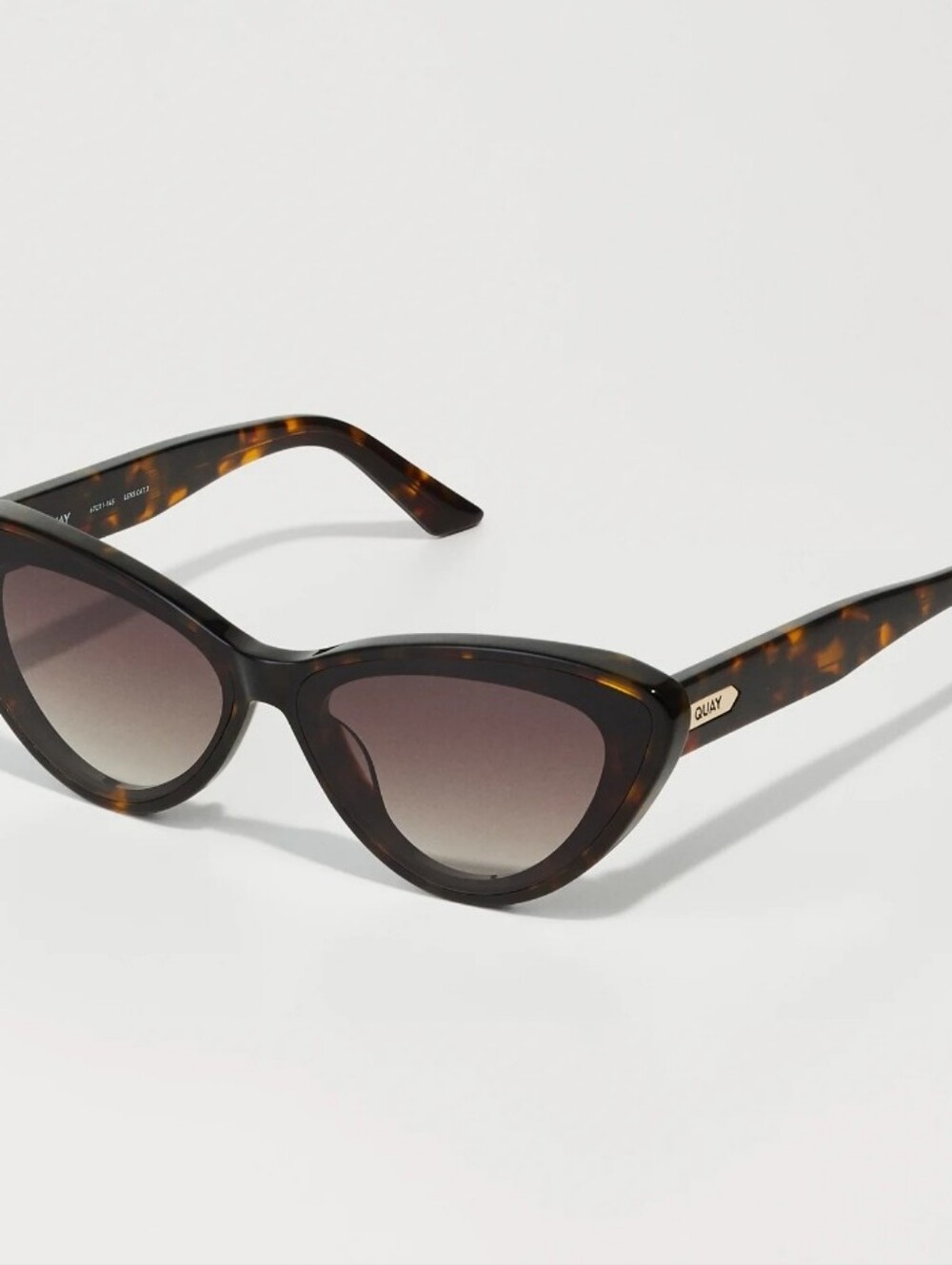 Quay Australia Tempted Cat Eye Sunglasses- Neutral Tort/Brown